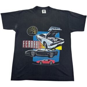 Vintage 1991 SSI Ferrari Racing Performance Testarossa T-Shirt Men's Large